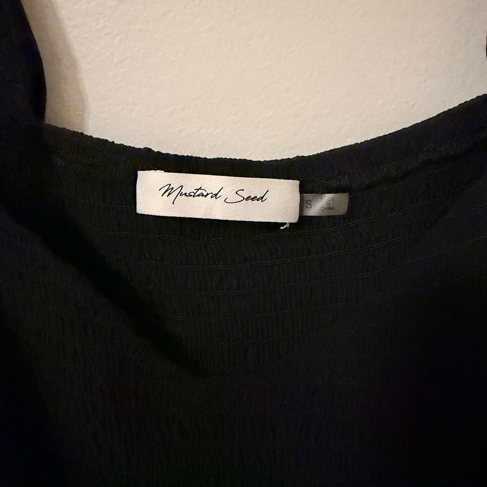 Mustard Seed Black Long Sleeve Dress - Picture 3 of 5